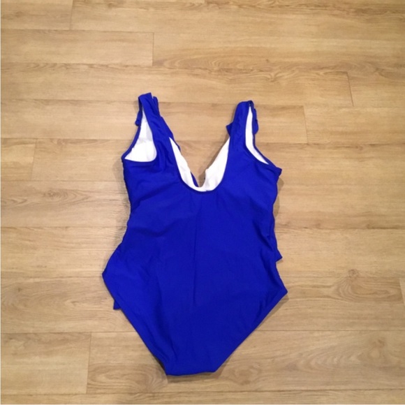 Women's One Piece Side Tie Tummy Control Bathing Suit - Picture 3 of 6